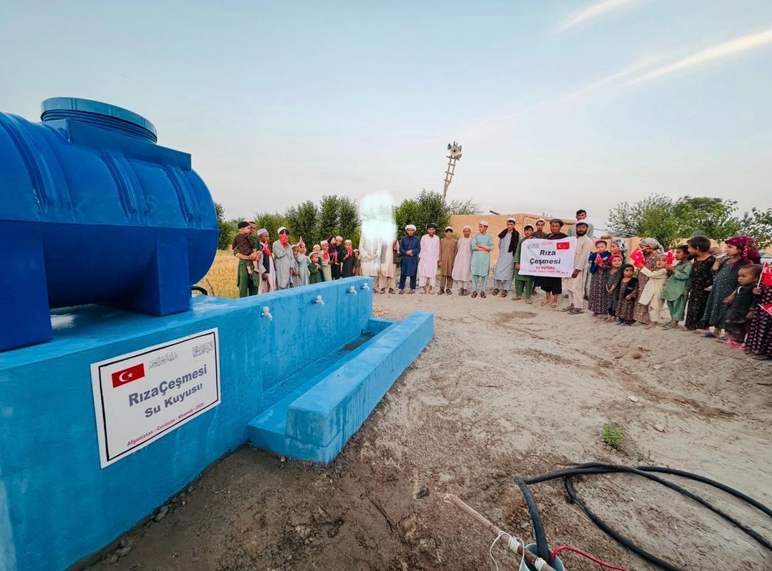 Afganistan’ın Kuzeyinde “Rıza Çeşmesi” Su Kuyusu Hizmete Açıldı